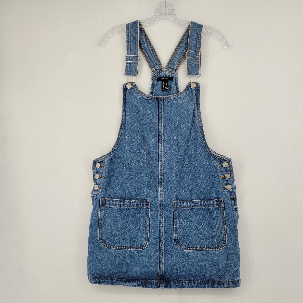 *Sold* Forever21 Blue Jean Overall Dress Size Large
